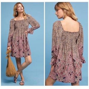 Anthropologie Maeve Milou Peasant Dress